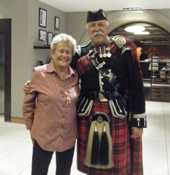 Anna from Toronto with Jim at the Radission Hotel Edinburgh