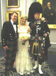 Kirsty and Grant with Jim at the Signet Library Edinburgh