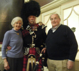 Robin Grieve and his Good Lady meet Jim in the Balmoral Hotel Edinburgh