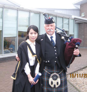 Wu Fan with Jim at the Heriot Watt Graduations Nov 2012
